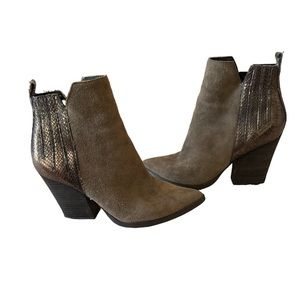 Guess Pointed Booties With Small Heel Size 8